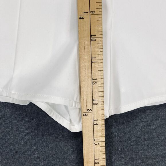 Shein Sexy Summer High Waisted Shorts Sz XS White Pockets Rear Zip Coastal Beach - Picture 11 of 13